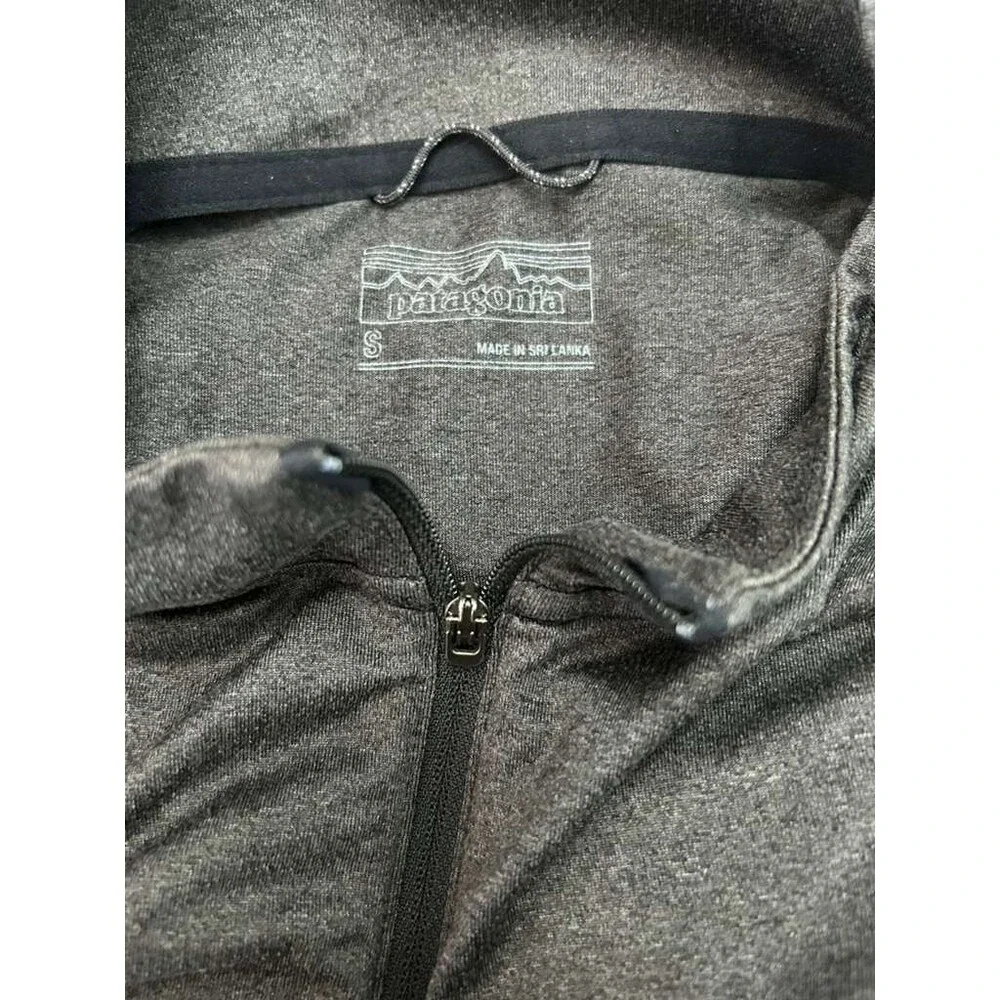 Patagonia 1/2 Half Zip Pullover Men's Small Gray Midweight Outdoor